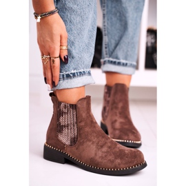 Damstövlar Jodhpur -stövlar Mocka Brun Meagan 2