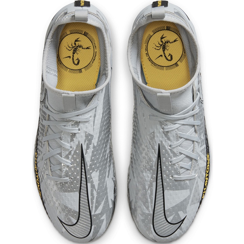 Nike Phantom Gt Scorpion Academy Dynamic Fit FG / MG Junior DA2287 001 fotbollsskor silver/grå grå 1