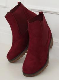 Burgundy 8B902 Vinstövlar för kvinnor röd 1