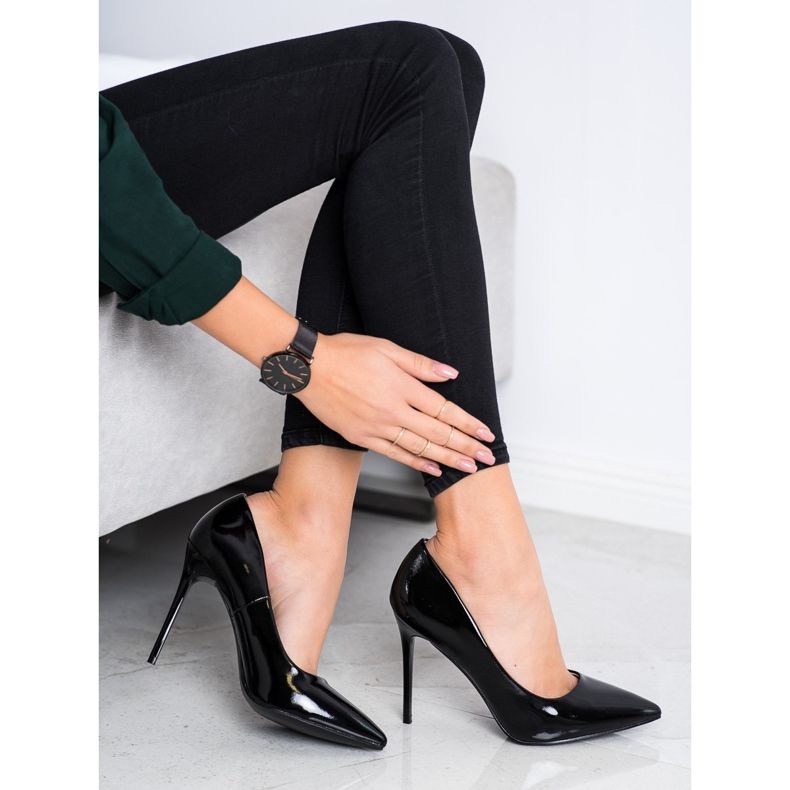 Goodin Trendiga höga klackar svart 1