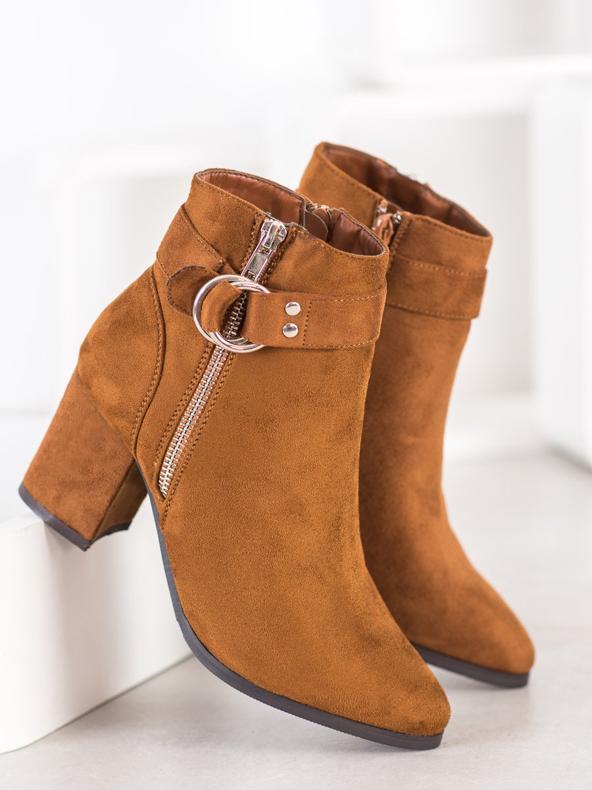 Balada Eleganta stövlar med prydnad brun 1