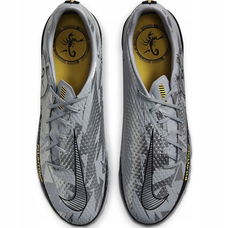 Nike Phantom Gt Scorpion Academy Dynamic Fit Tf DA2263 001 fotbollsskor silver- silver- 1