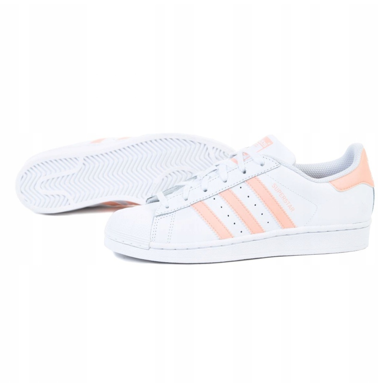 Adidas Superstar Jr EE7820 skor vit grön 1
