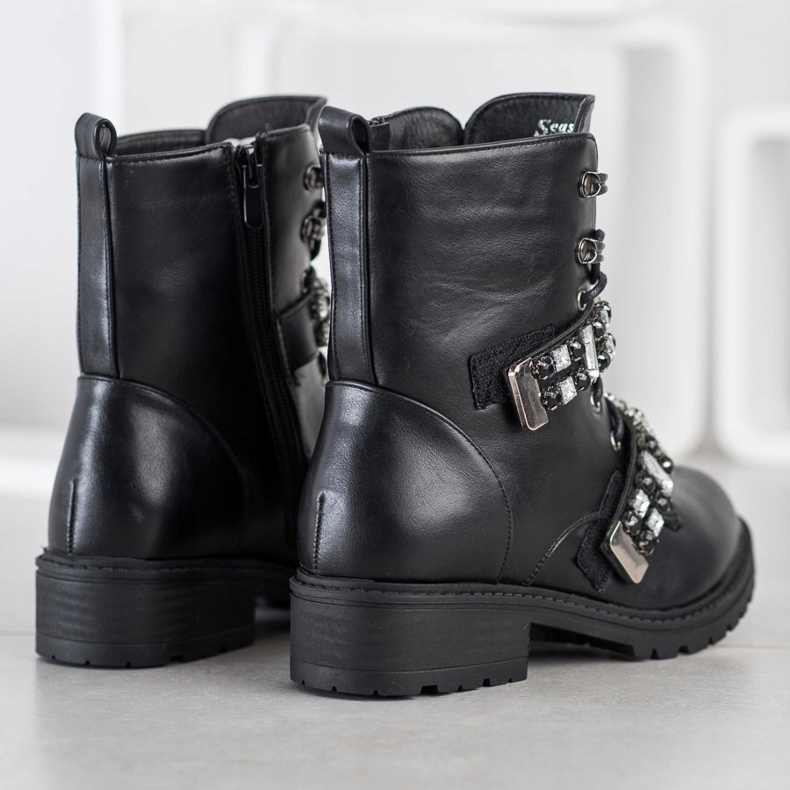 Seastar Snörda arbetare med kristaller svart 2