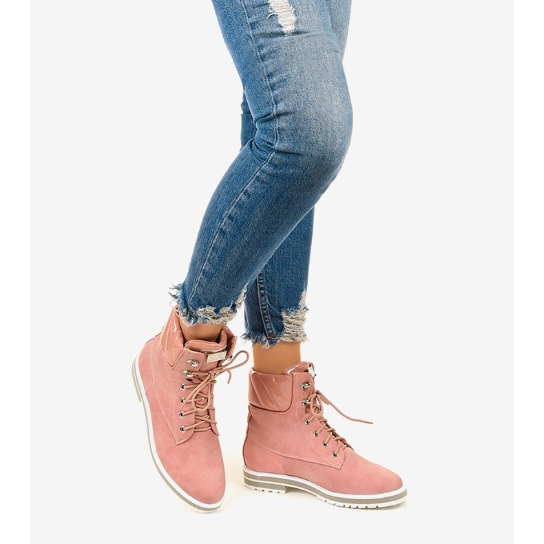 Rosa isolerade stövlar från Arlinda 1