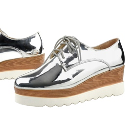 Slip-on silverskor med GF-FD9 dubbar silver- 1