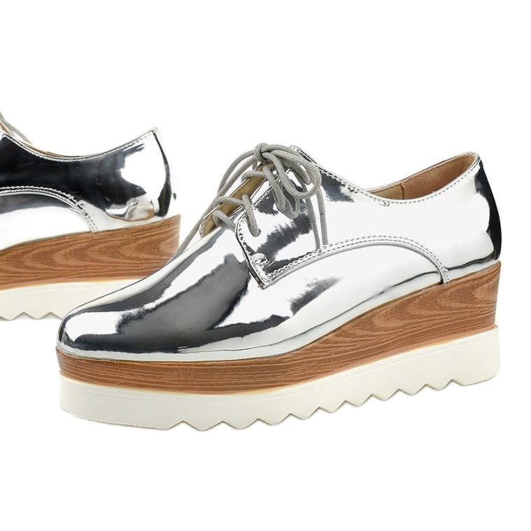 Slip-on silverskor med GF-FD9 dubbar silver- 1