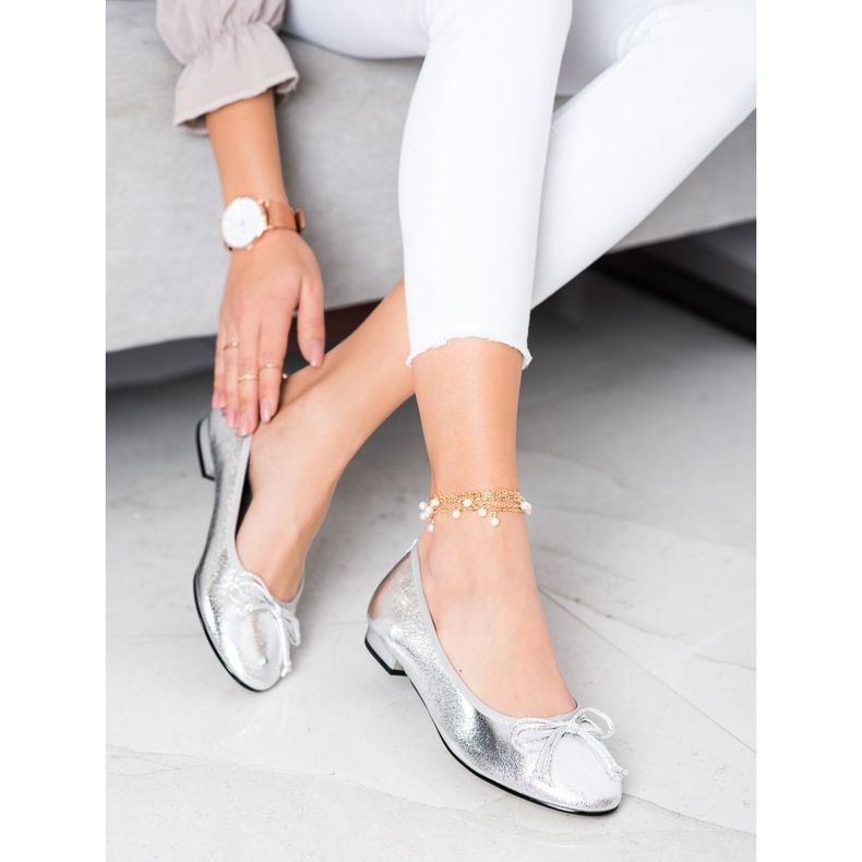Goodin Elegant Ballerina Med En Rosett silver- 2