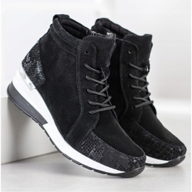 Filippo Snörskor i läder svart 1