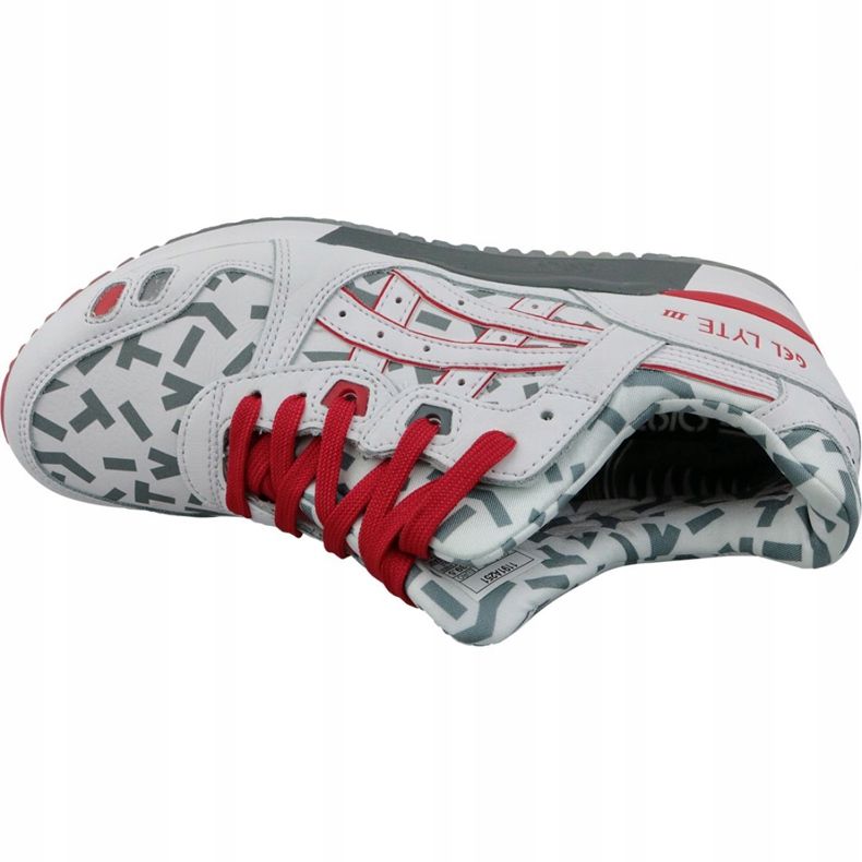 Asics Gel-Lyte III U 1191A251-100 vit röd grå 2