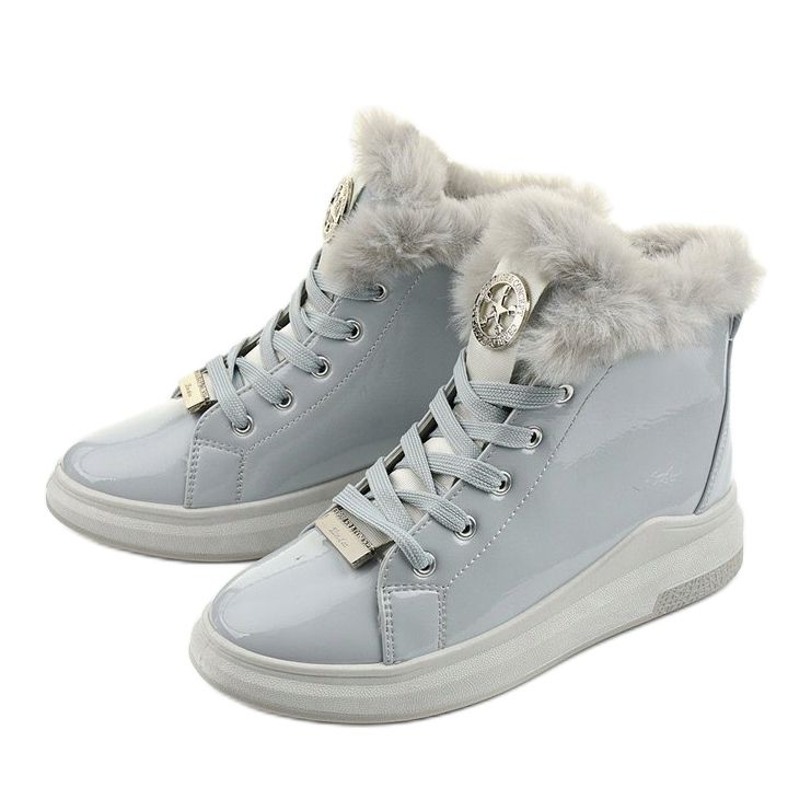 Grå stövlar, isolerade Freemans stövlar 1