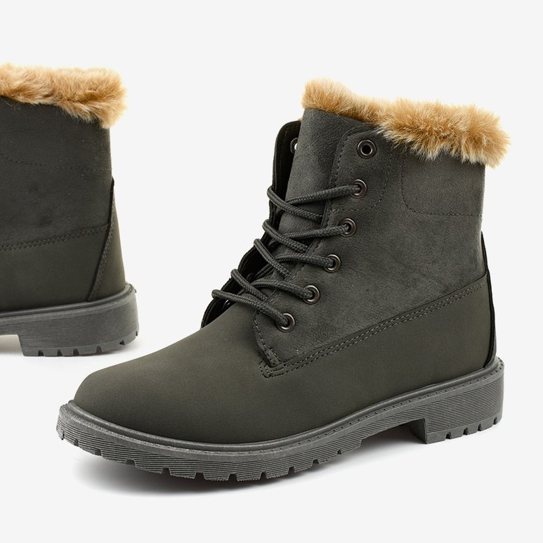 Grå stövlar Olaksalim isolerade stövlar 1