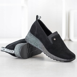 Filippo Slip-on skor i läder svart 1