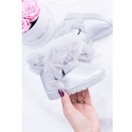 FRROCK Varma barnsnöskor med pälssilver JellyBeans 1