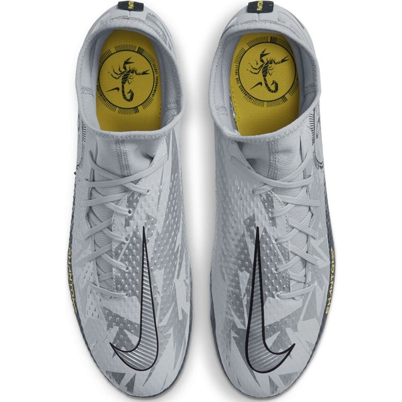 Nike Phantom Gt Scorpion Academy Dynamic Fit FG / MG M DA2266 001 fotbollsskor blå silver- 1