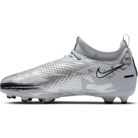 Nike Phantom Gt Scorpion Academy Dynamic Fit FG / MG Jr DA2287 001 fotbollsskor blå grå 2