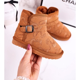 Apawwa Barns snöskor med pälsbrun kawai 1