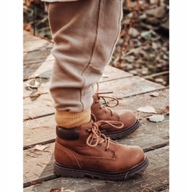 Apawwa Barn pojkar bruna stövlar Moa stövlar 1