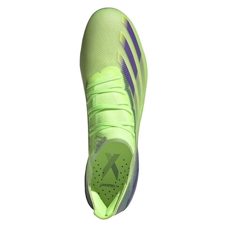 Adidas X Ghosted.1 Ag M FY0958 fotbollsskor blå, lila, grön grön 2