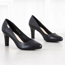 J. Star Fritidsklackade pumpar svart 1