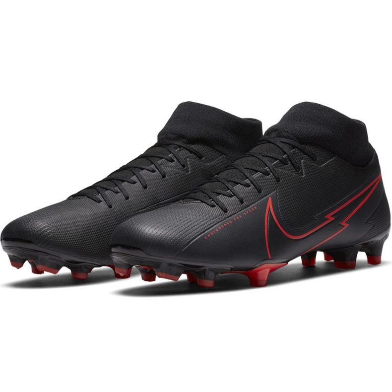 Nike Mercurial Superfly 7 Academy FG / MG M AT7946 060 fotbollsskor svart lila, svart 1