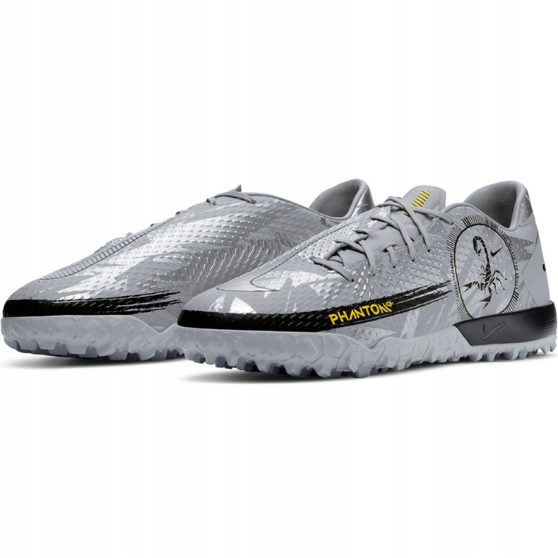 Nike Phantom Gt Scorpion Academy Dynamic Fit Tf DA2263 001 fotbollsskor grå svart 1
