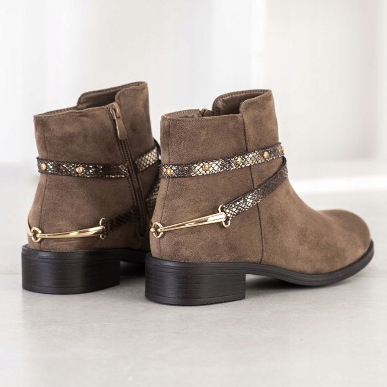 Bestelle Trendiga bruna stövlar 2