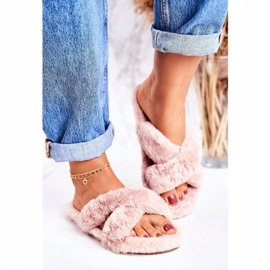 FRJ Dam Tofflor Päls Tofflor Ljusbrun Cozy Time 1