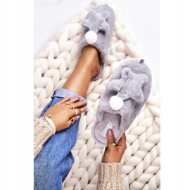 Dam tofflor med päls och stjärngrå natt-natt 2