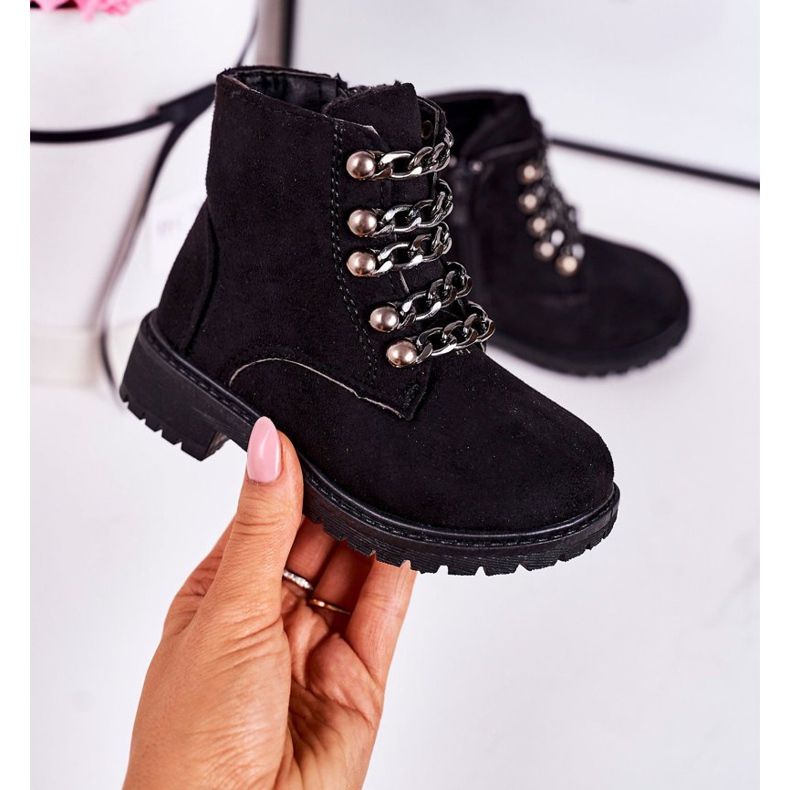 Barnisolerade fällare Eco Suede Chain Black Rock &amp; Roll svart 2