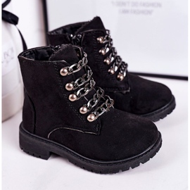 Barnisolerade fällare Eco Suede Chain Black Rock &amp; Roll svart 1