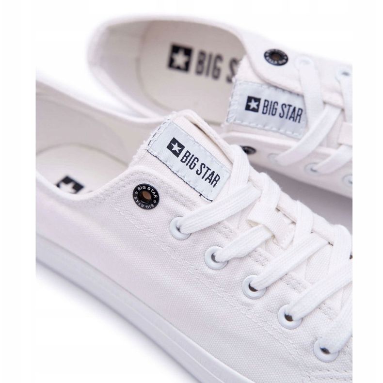 Herr Sneakers Low Big Star White FF174337 vit 2