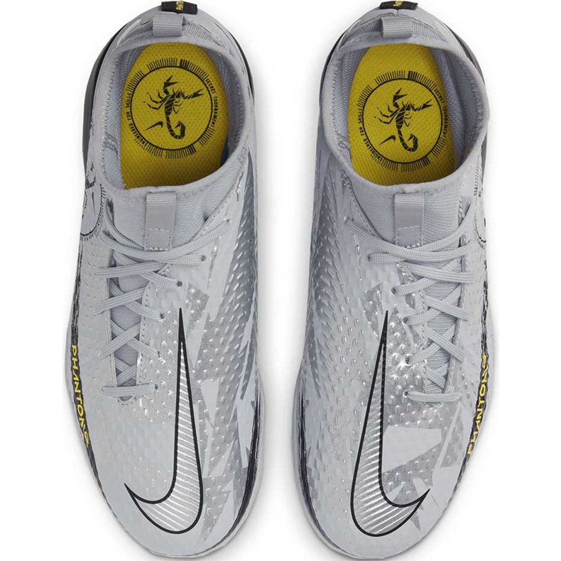 Nike Phantom Gt Scorpion Academy Dynamic Fit Ic Junior DA2288 001 fotbollsskor silver- silver- 1