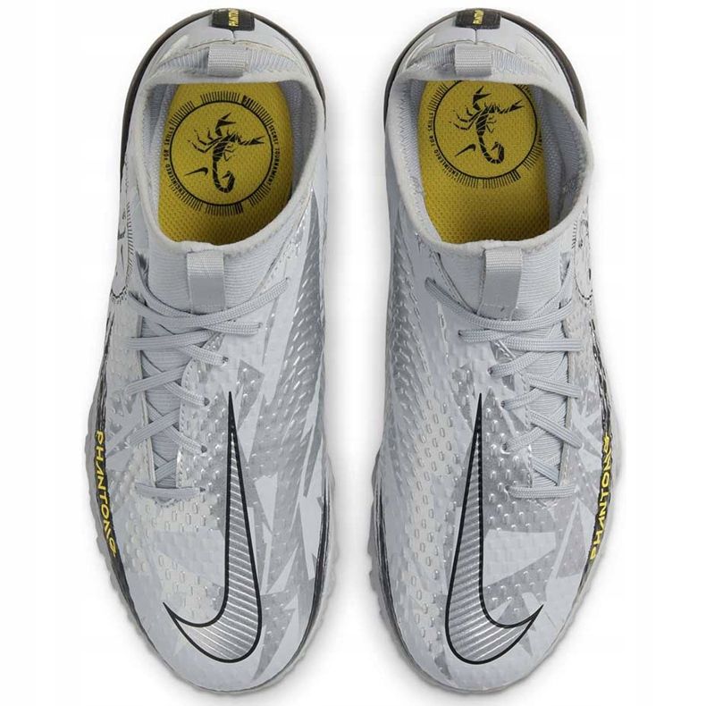 Nike Phantom Gt Scorpion Academy Dynamic Fit Tf Junior DA2289 001 fotbollsskor silver- silver- 1