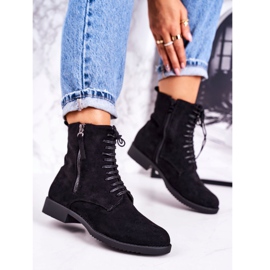 PJ1 Klassiska damstövlar i varm mocka Svart enkelhet 1