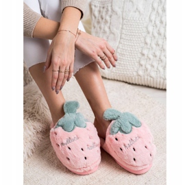 Bona Jordgubbs tofflor rosa grön 2