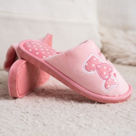 Bona Varma Happy Comfort -tofflor vit rosa 1