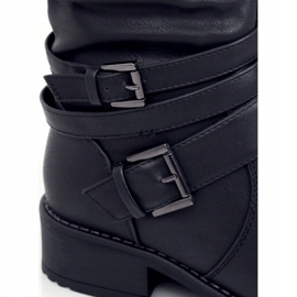 Svarta ridstövlar för kvinnor 7501 Svart 1