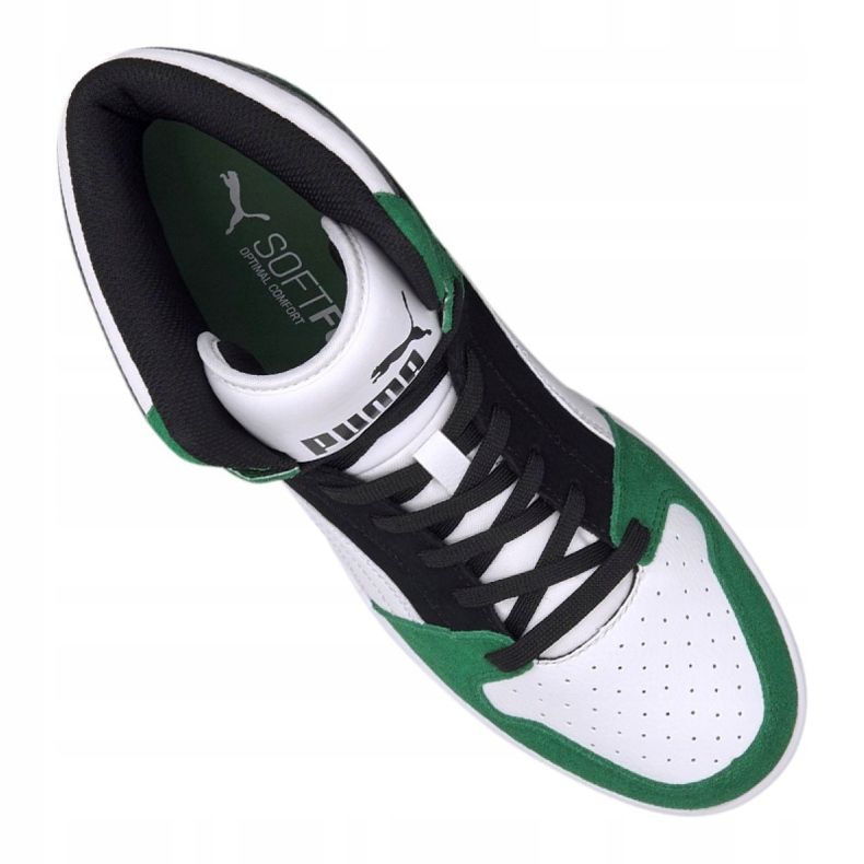 Puma Rebound LayUp Sd M 370219-05 vit svart grön 2