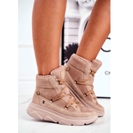 Kylie Crazy Dam Sneakers Beige Snöskor Missy 2