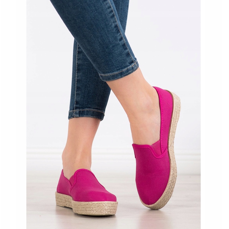 SHELOVET Fuchsia Espadrilles rosa 1