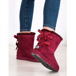 Bona Maroon Mukluki Med Bågar röd 1