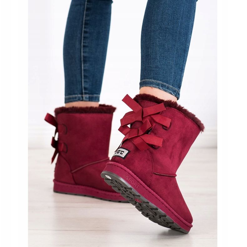 Bona Maroon Mukluki Med Bågar röd 1