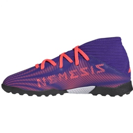Adidas Nemeziz.3 Tf Jr EH0576 fotbollsskor orange, lila, rosa violett 2