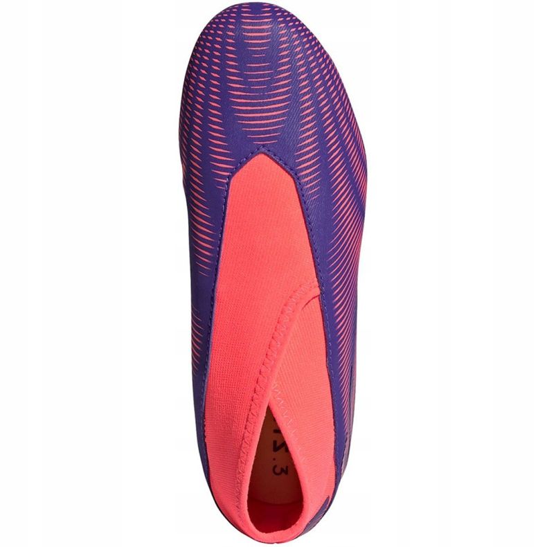 Adidas Nemeziz.3 Ll Fg Jr EH0583 fotbollsskor orange, lila, rosa violett 1