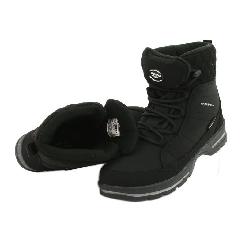 Snowboots softshell med membran American Club SN02 / 20 svart 4