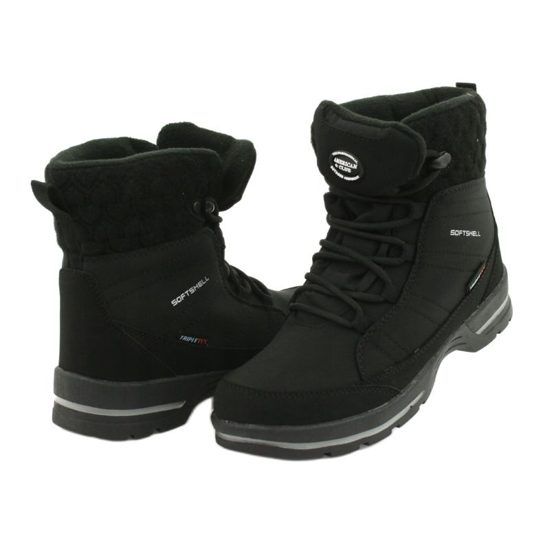 Snowboots softshell med membran American Club SN02 / 20 svart 3