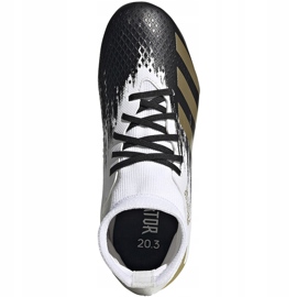 Adidas Predator 20.3 Fg Junior FW9215 fotbollsskor vit vit 1