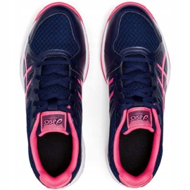 Asics Upcourt 3 volleybollskor för kvinnor, marinblå-rosa 1072A012 407 1