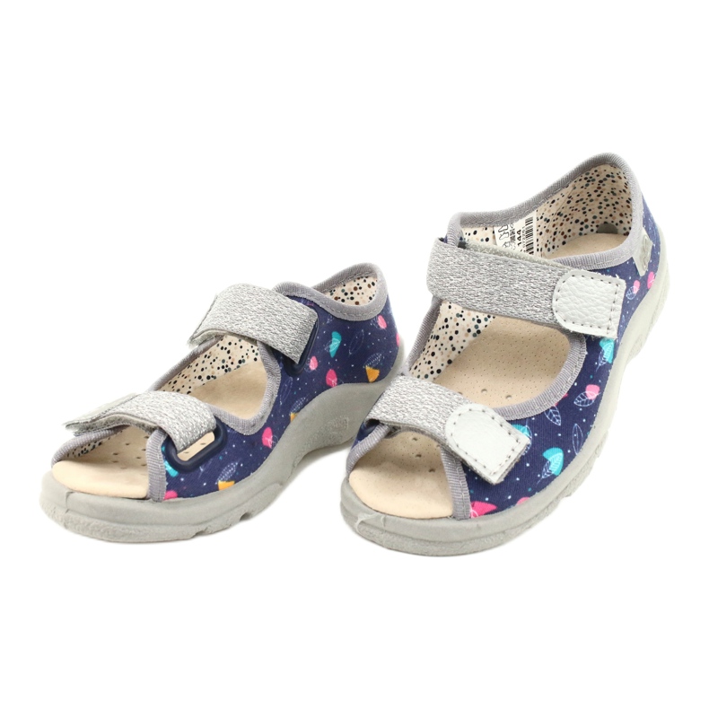 Befado barnskor 869X144 blå silver- grå 3